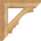 Ekena Millwork Balboa Slat Rough Sawn Bracket w/ Offset Brace, Western Red Cedar, 6"W x 22"D x 22"H BKT0604X22X22BOA06RWR - alternate 2